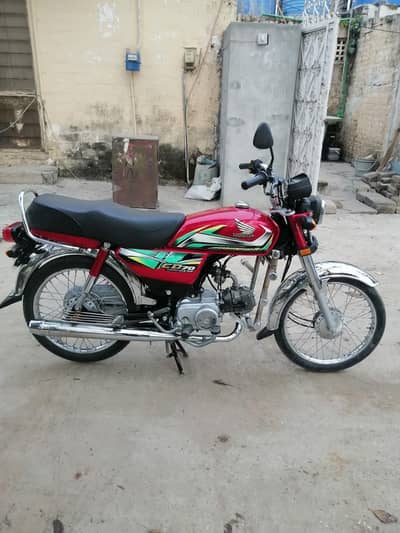 Honda CD 70 2022 model islamabad number