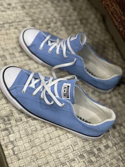 Converse All Star Low-Top Sneakers – Light Blue Size 8 (42)