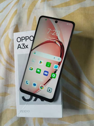oppo a3x 4 64 all ok  condition 10 by 9 glass change