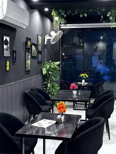 restaurant chairs and table