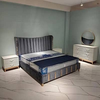 Branded Double Bed/Single Bed Side Table/Dressing/King size Bed