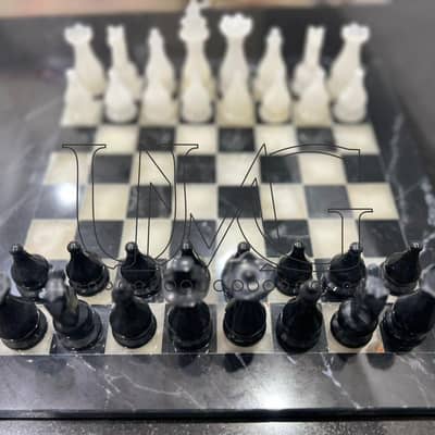 Marble Chess Board With Unique Figure's