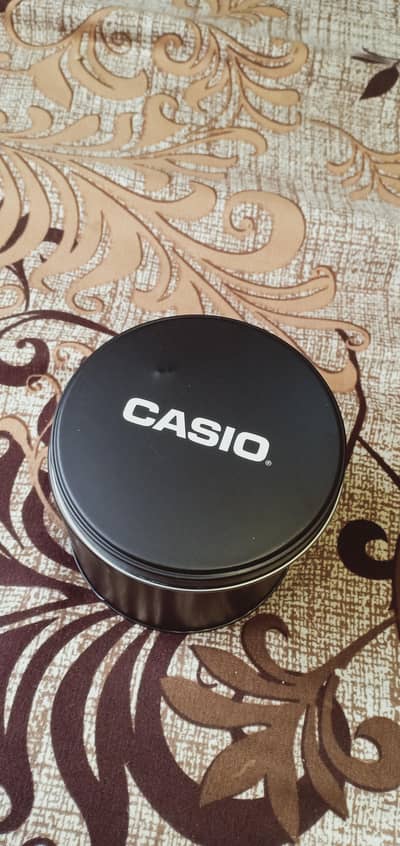 Original casio watch with blue lether