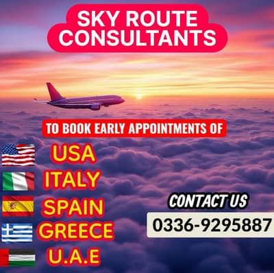 For Embassies Appointments Booking Available