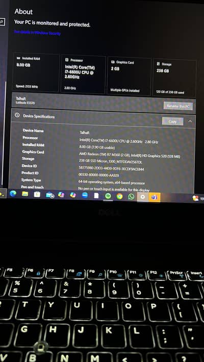 Dell core i7 latitude E5570 with 2GB graphic card