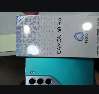 Tecno Camon 40pro edge 16/256 with box 9months warranty PTA approved