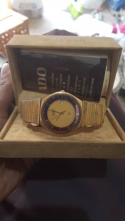Original vintage RADO swiss watch (1970s)- with Box and Guarantee  -