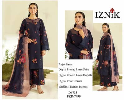 linen with organza patches