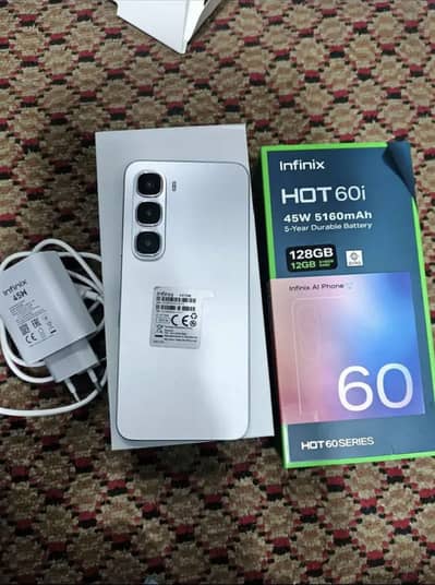 Infinix hot 60i with box and charger