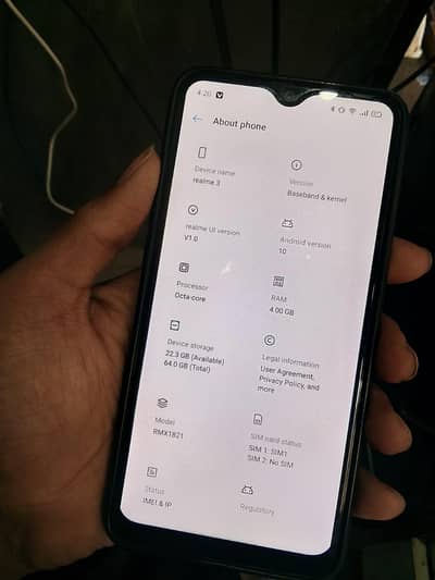 realme 3.  with box  4/64
