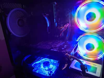 Boos wolf RGB Gaming PC 8gb graphic card AMD REDONE RX-570 256bit