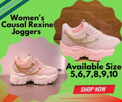 Woman's Causal Rexine Joggers Perfect Fit In 7 Available Size