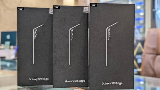 Box Pack Samsung Galaxy S25 Edge 256GB | 512GB Factory Unlock Jet Bla