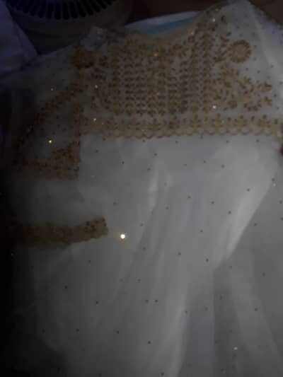 beautiful long back double flare frock with sharara