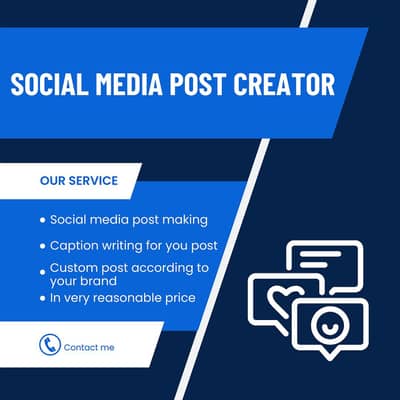 Social media post designer