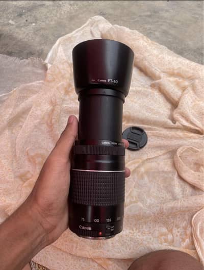 canon 75/300 lens condition 10/9 auto manaul dono ok ha