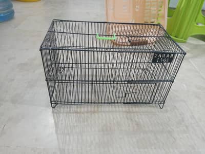 2 portion bird travelling cage