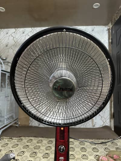 Electric heater table fan-like design