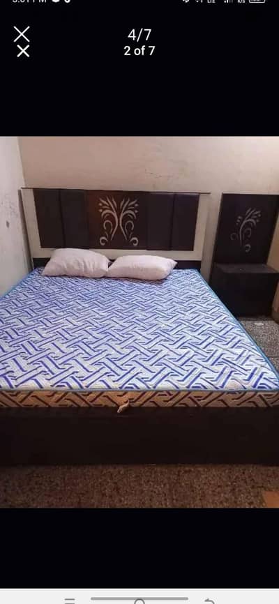 Bed set with two sidetables one dressing table without mattress