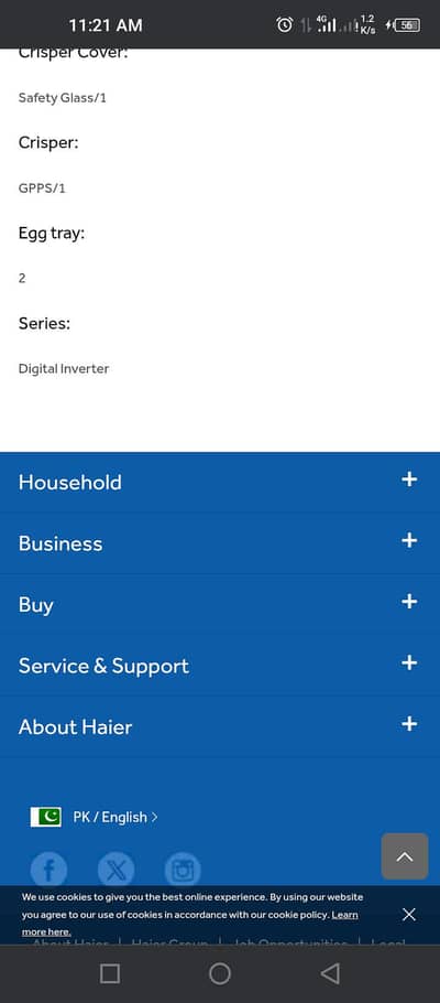 Haier refrigerator for sale