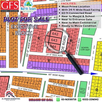 Executive Block North Town Residency Phase 1 Plot For Sale