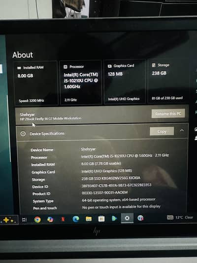 HP Z Book Firefly 14 G7 Mobile Workstation