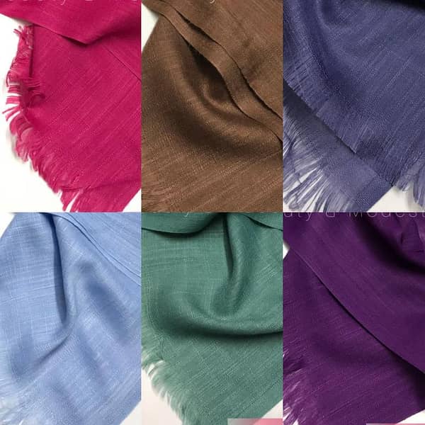 6 Standard Turkish Lawn Hijabs with 2 Free Tube Caps - Import Quality for Women