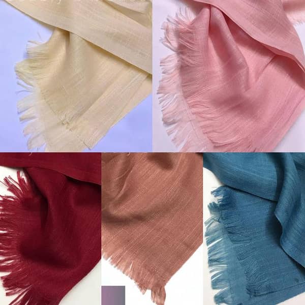 5 Turkish Lawn Hijabs with 1 Free | Standard Size | Imported Soft Fabric for Women