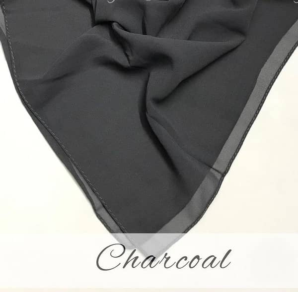 Imported Chiffon Georgette Hijab Combo | Standard Size 3-in-1 Set (Hijab, Tube Cap, Scrunchie) | Soft Fabric and Ready-to-Wear for Women and Girls
