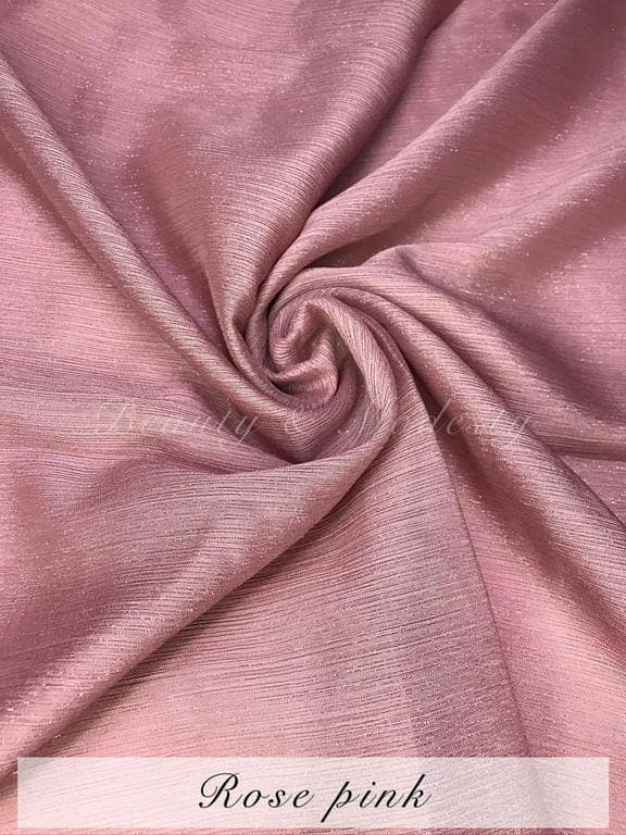 Women’s Imported Shimmer and Metallic Chiffon Hijab - Standard Size Wedding and Bridal Hijab Bast Stoler