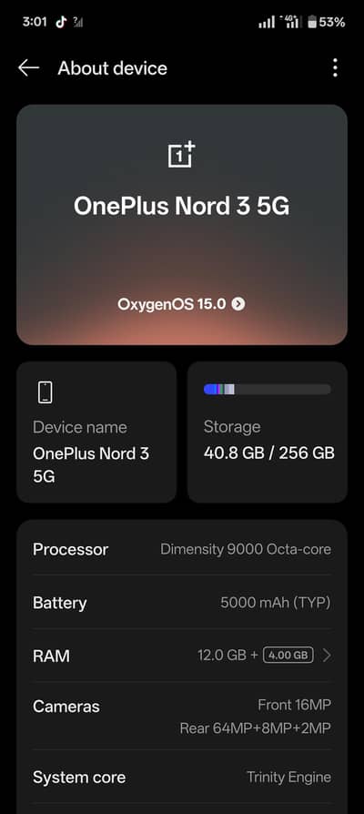 OnePlus Nord 3 5G 12/256 dual sim