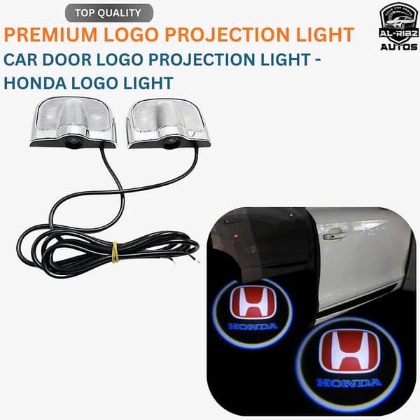 Honda Car Door Logo Projection Light (2 Pc) | LED Welcome Ghost Shadow Light 12V