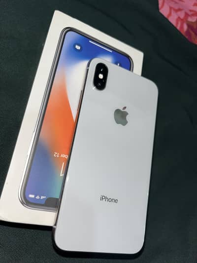 iPhone X 256gb Pta approved with box 10/10 condition