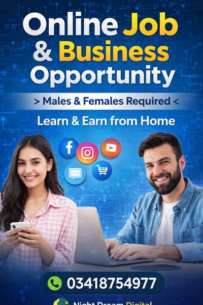 Online Job & Business Opportunity – Males & Females Required