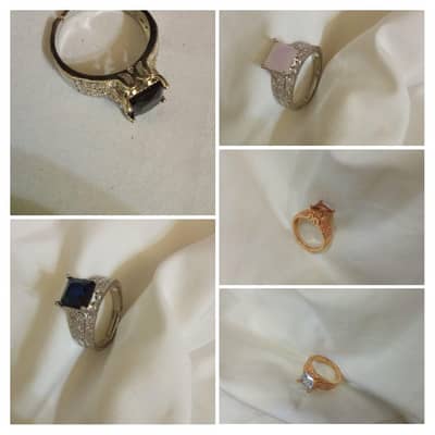 Rings adjustable golden and silver beautiful stylish