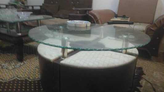 Round Centre Table with four seats