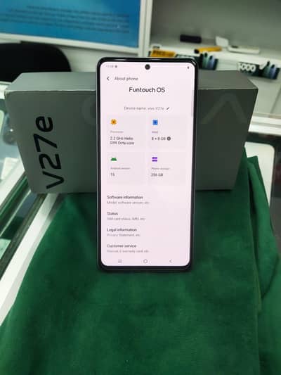 vivo v27e (8+8\256) full box ۔ excellent camera