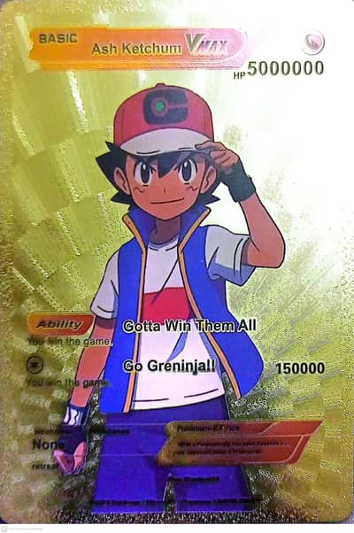 Pokemon custom silver and goldwn cards for sale