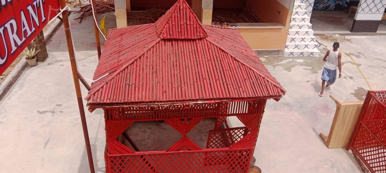 بانسوں سے تیار کردہ خوبصورت ہٹ 1