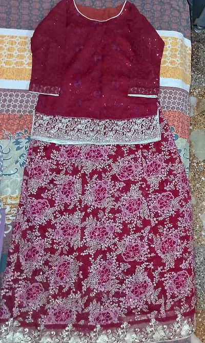 MAROON SHARARA