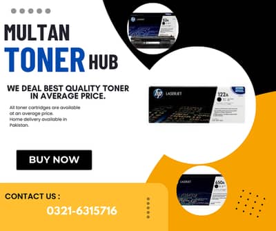 Printer Toner Cartridges for Sale | HP – Canon All Models | Multan