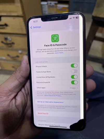 Iphone xs max 64gb pta aproved face ok