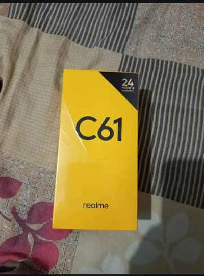 realme c61 one year use only with box with charger original 10/10