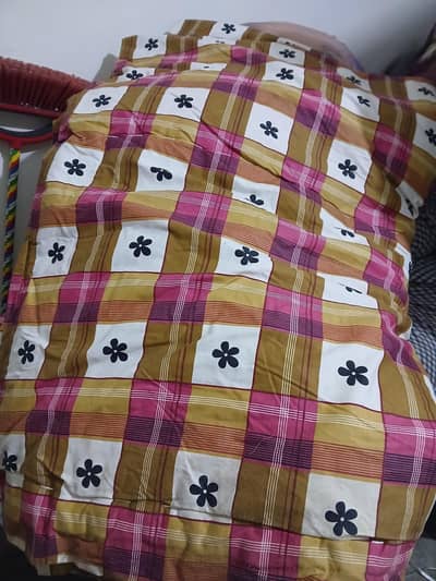 Razai single double cotton and polyster used with cover