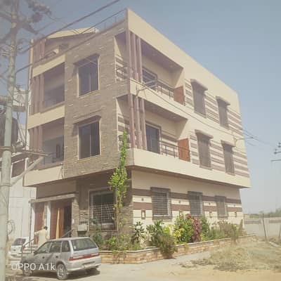 120 Sq Yards Ground Plus 2 Corner West Open