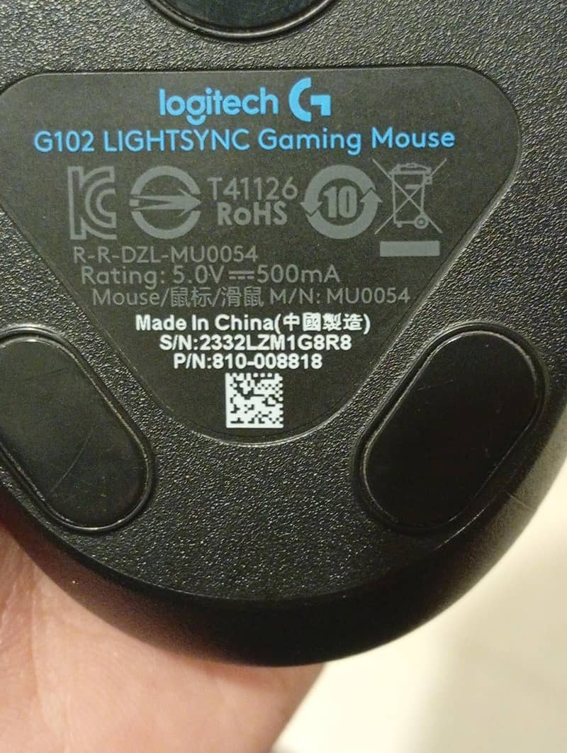 Logitech lightsync gaming mouse 4
