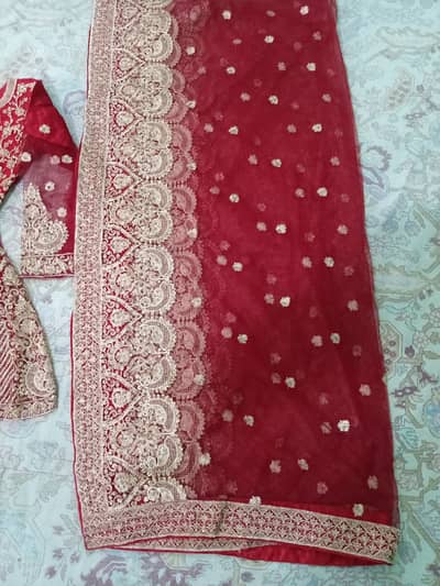 This is a Bride Complete New Bridal Dress Sharara Mehroon