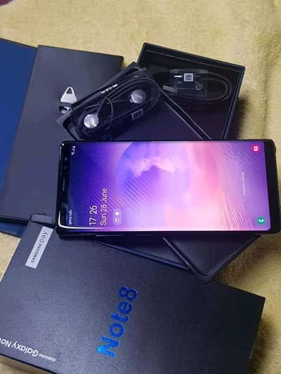 Samsung note 8 6 ram 64 gb memory contact my WhatsApp num 03242758478