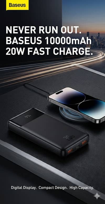Baseus 20W Fast Charging Power Bank 10000mAh | Original