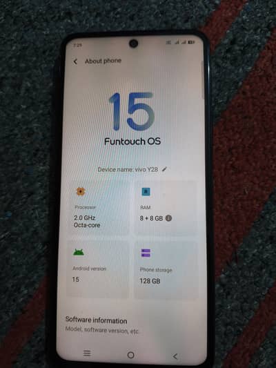 vivo y28.8/128.10 month warranty